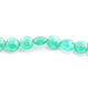 1  Strand Green Onyx Faceted   Briolettes -Coin Shape  Briolettes  10mm-8 Inches BR808