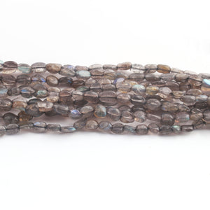 1  Strand Labradorite Faceted Oval shape  Briolettes  - Faceted Briolettes 5mm-12mm 13 Inches  BR1042