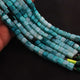 1 Strand Shaded Green Opal Smooth Cube Briolettes - Box Shape Gemstone Beads 6mm-8mm- 8 Inches BR03387 - Tucson Beads