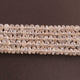 1 Strand Silverite Chalcedony Faceted Rondelle  - Roundelle Beads 6mm-7mm 13 Inches BR881