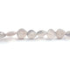 1 Strand Grey Moonstone  Faceted Briolettes - Heart Shape Beads - 6mm-11mm- 14.5 Inches BR1035