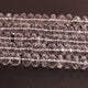 1 Strand Crystal Quartz Faceted Rondelles Beads 9-10mm 14 Inches BR886