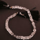 2 Strands Crystal Quartz Smooth Cube Beads Briolettes  - Box Shape Baeds 4mmx4mm 8 Inch BR896