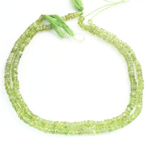 1 Strand Peridot Faceted Tyre Beads,  Peridot Wheel Beads, Peridot Gemstone Beads, 5mm- 13.5 Inches Br1094