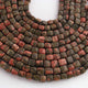 1 Strand Unakite Faceted Cube Shape Briolettes - Box Shape Gemstone Briolettes 5mm-7mm 8 Inches BR03430 - Tucson Beads