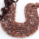 1 Strand Chocolate Moonstone Faceted Cube Briolettes - Box shape Beads -6mm-7mm- 10 Inches BR03428 - Tucson Beads