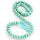 1 Strand Natural Sleeping Beauty Arizona Turquoise Faceted Rondelles - Semi Precious Gemstone Rondelles Beads - 8mm-9mm -14 Inches BR1146