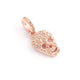 1 Pc Pave Diamond Skull Pendant, 925 Sterling Silver, Rose & Yellow Gold Vermeil, 16mmx10mm Pave Diamond Pendant, You Choose PDC00236