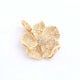 1 Pc Pave Diamond Flower Pendant, 925 Sterling Silver, Rose & Yellow Gold Vermeil 22mmx24mm, You Choose PDC00078