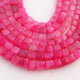 1 Strand Shaded Hot Pink Chalcedony Faceted Cube Briolettes -Hot  Pink Chalcedony Box Beads 6mm-7mm- 8 Inches- BR03447 - Tucson Beads