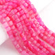 1 Strand Shaded Hot Pink Chalcedony Faceted Cube Briolettes -Hot  Pink Chalcedony Box Beads 6mm-7mm- 8 Inches- BR03447 - Tucson Beads