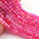 1 Strand Shaded Hot Pink Chalcedony Faceted Cube Briolettes -Hot  Pink Chalcedony Box Beads 6mm-7mm- 8 Inches- BR03447 - Tucson Beads