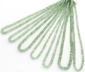 1 Strand Mint Green kyanite  Faceted Rondelles - Gemstone Rondelles - 4mm-5mm - 15 Inches BR03317