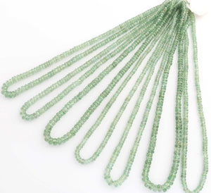 1 Strand Mint Green kyanite  Faceted Rondelles - Gemstone Rondelles - 4mm-5mm - 15 Inches BR03317