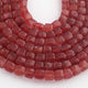 1  Strand Strawberry Quartz Faceted Briolettes -Cube Shape  Briolettes  6mmX6mm-7mmx7mm- 8 Inches BR03443 - Tucson Beads