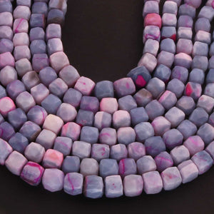 1 Strand Shaded Lavender  Faceted Briolettes - Cube Shape Briolettes - 7mmx 7mm -8mmx8mm-8 Inches BR03450 - Tucson Beads