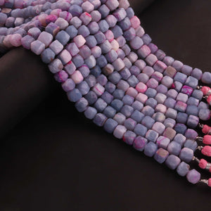 1 Strand Shaded Lavender  Faceted Briolettes - Cube Shape Briolettes - 7mmx 7mm -8mmx8mm-8 Inches BR03450 - Tucson Beads