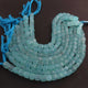 1 Strand Aqua Chalcedony Faceted Briolettes -Cube Shape Gemstone Briolettes - 6mmx7mm- 8mmx8mm - 8 Inches BR03441 - Tucson Beads