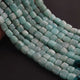 1 Strand Amazonite Faceted Cube Shape Briolettes - Box Cube Shape Briolettes  6mmx6mm-7mmx7mm  -8 Inches BR03449 - Tucson Beads