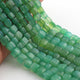 1 Strand Chrysoprase Faceted  Cube Shape Briolettes - Box Shape Briolettes  6mmx7mm - 6mmx8mm - 8 Inches BR03451 - Tucson Beads