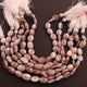 1 Strand Peach Moonstone Silver Coated Faceted Briolettes -Oval Shape  Briolettes 10mmx8mm-13mmx9mm 8.5  Inches BR738