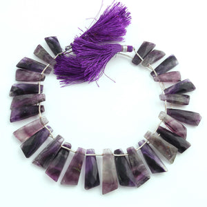 1 Strand Sugilite Faceted Briolettes - Sugilite Fancy Shape Briolettes -18mmx10mm- 32mmx11mm- 10 Inches BR01576 - Tucson Beads