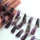 1 Strand Sugilite Faceted Briolettes - Sugilite Fancy Shape Briolettes -18mmx10mm- 32mmx11mm- 10 Inches BR01576 - Tucson Beads