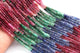 1 Strand Beautiful Multi Sapphire Smooth Rondelles Shape Gemstone Beads-2mm-4mm-16 Inches -BR03024