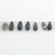 1 Strand Moss Agate Faceted Briolettes - Pear Shape Briolettes - 26mmx9mm-33mmx11mm 10.5 Inches BR03530 - Tucson Beads