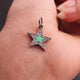 1 Pc Pave Diamond Multi Color Bakelite Star Pendant, Designer Charm 925 Sterling Silver Charm Pendant Pave Diamond Jewelry 20mmx10mm  PDC00200 - Tucson Beads