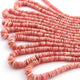 1 Long Strand Rhodochrosite Faceted Heishi Disc Tyre Shape beads - Semi Precious Gemstone Wheel Shape Beads- 4mm-12mm- 16 Inches BR03671