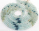 1 Strand Moss Aquamarine Faceted Rondelles - Semi Precious Stone Rondelles - 6mm-7mm-15 Inches-BR03284