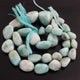 1  Strand Larimar Smooth Nuggets  Briolettes -Semi Precious Gemstone Assorted Nuggets Shape Larimar Briolettes -8mmx8mm-19mmx11mm-15 Inches BR1522