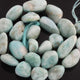 1  Strand Larimar Smooth Nuggets  Briolettes -Semi Precious Gemstone Assorted Nuggets Shape Larimar Briolettes -12mmx11mm-23mmx13mm-14.5 Inches BR2349