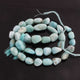 1  Strand Larimar Smooth Nuggets  Briolettes -Semi Precious Gemstone Assorted Nuggets Shape Larimar Briolettes -9mmx8mm-17mmx8mm-15 Inches BR02271