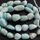 1  Strand Larimar Smooth Nuggets  Briolettes -Semi Precious Gemstone Assorted Nuggets Shape Larimar Briolettes -9mmx8mm-17mmx8mm-15 Inches BR02271