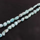 1  Strand Larimar Smooth Nuggets  Briolettes -Semi Precious Gemstone Assorted Nuggets Shape Larimar Briolettes -9mmx8mm-17mmx8mm-15 Inches BR02271