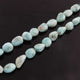 1  Strand Larimar Smooth Nuggets  Briolettes -Semi Precious Gemstone Assorted Nuggets Shape Larimar Briolettes -11mmx10mm-18mmx9mm-15 Inches BR02247