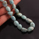 1  Strand Larimar Smooth Nuggets  Briolettes -Semi Precious Gemstone Assorted Nuggets Shape Larimar Briolettes -11mmx10mm-18mmx9mm-15 Inches BR02247