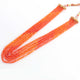 5 Strands AAA Quality Shaded Orange Zircon Faceted Rondelles Ready To Wear Necklace -Sheded Orange Zircon  3mm 13 Inches BR942