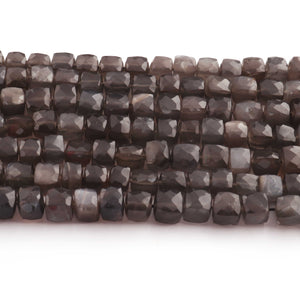 1 Strand Superb Quality Labradorite Faceted briolettes -Semi Precious Gemstone Cube Shape briolettes- 7mmx6mm - 7mmx7mm - 10 Inches BR02464