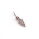 1 Pc Pave Diamond Arrowhead Charm Pendant - 925 Sterling Silver, Rose & Yellow Gold Vermeil - Arrow Pendant 16mmX5mm PDC806