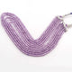 5 Strands Purple Zircon CZ Necklace , Gemstone Faceted Rondelles Ready To Wear Necklace - 3mm 14 Inch BR02862