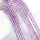 5 Strands Purple Zircon CZ Necklace , Gemstone Faceted Rondelles Ready To Wear Necklace - 3mm 14 Inch BR02862