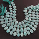 1 Strand  Amazonite Faceted Fancy Shape Beads, Straight Drill Amazonite Fancy Beads,  Faceted  Briolettes 10mmx14mm - 10 Inches BR03305 - Tucson Beads