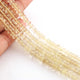 1 Strand Lemon Quartz Faceted Rondelles  -Gemstone Roundelles Shape  Beads - 6mm-7mm -10 Inches BR1213