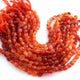 1 Strand Shaded Carnelian Faceted  Briolettes - Coin Shape Beads 7mm-9mm 8.5 Inches BR1232