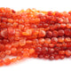 1 Strand Shaded Carnelian Faceted  Briolettes - Coin Shape Beads 7mm-9mm 8.5 Inches BR1232