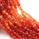 1 Strand Shaded Carnelian Faceted  Briolettes - Coin Shape Beads 7mm-9mm 8.5 Inches BR1232