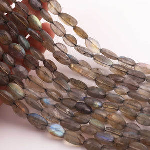 1  Strand  Labradorite Faceted Briolettes -Oval Shape  Briolettes -6mmx8mm- 7mmx17mm-12.5 Inches BR01721 - Tucson Beads